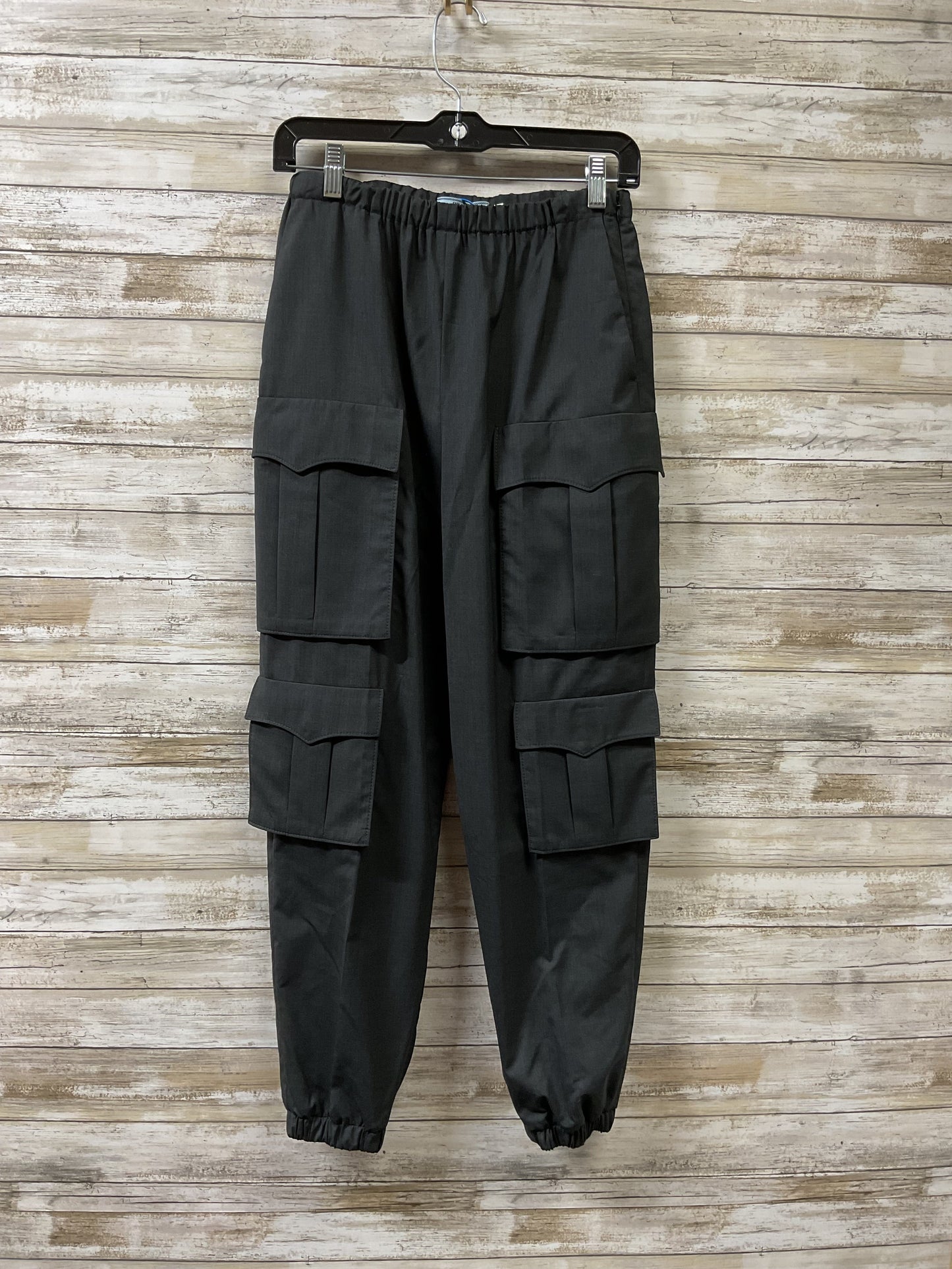 Pants Luxury Designer By Prada In Grey, Size:0