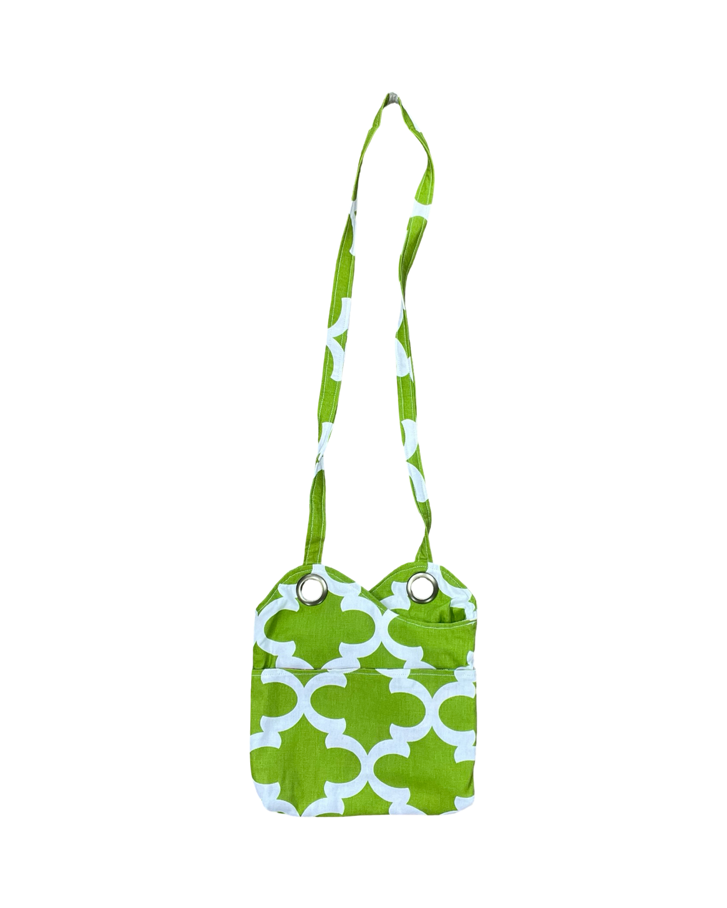 Crossbody By Clothes Mentor In Green & White, Size:Small