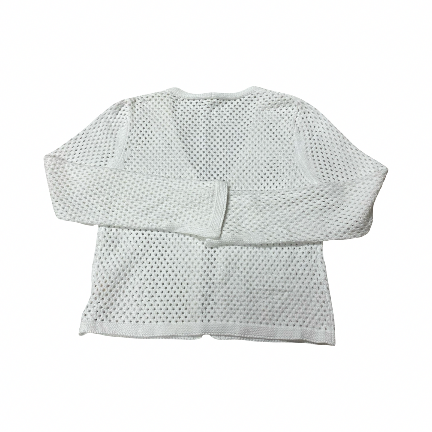 Sweater Cardigan By Hem & Thread In White, Size:S