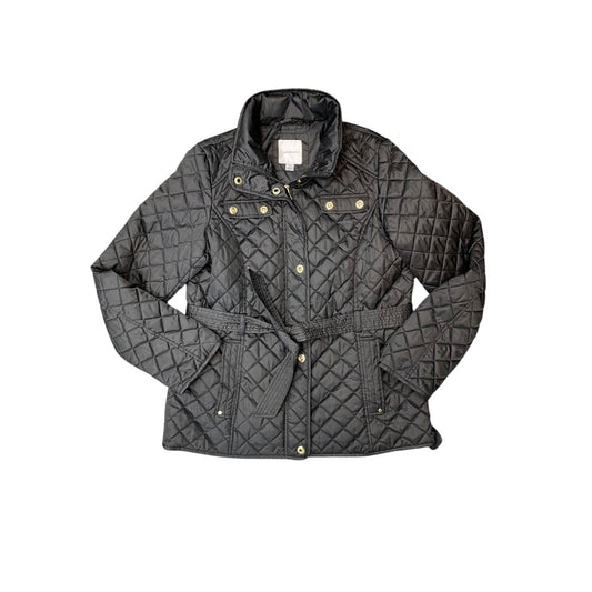 Jacket Puffer & Quilted By Croft And Barrow In Black, Size:M