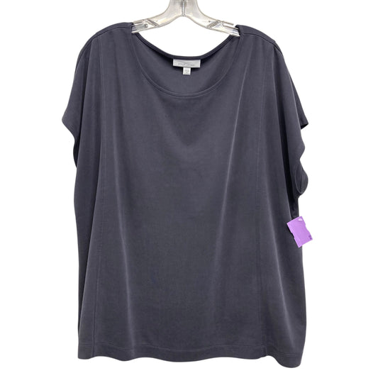 Top Sleeveless By Pure Jill In Blue, Size:2X