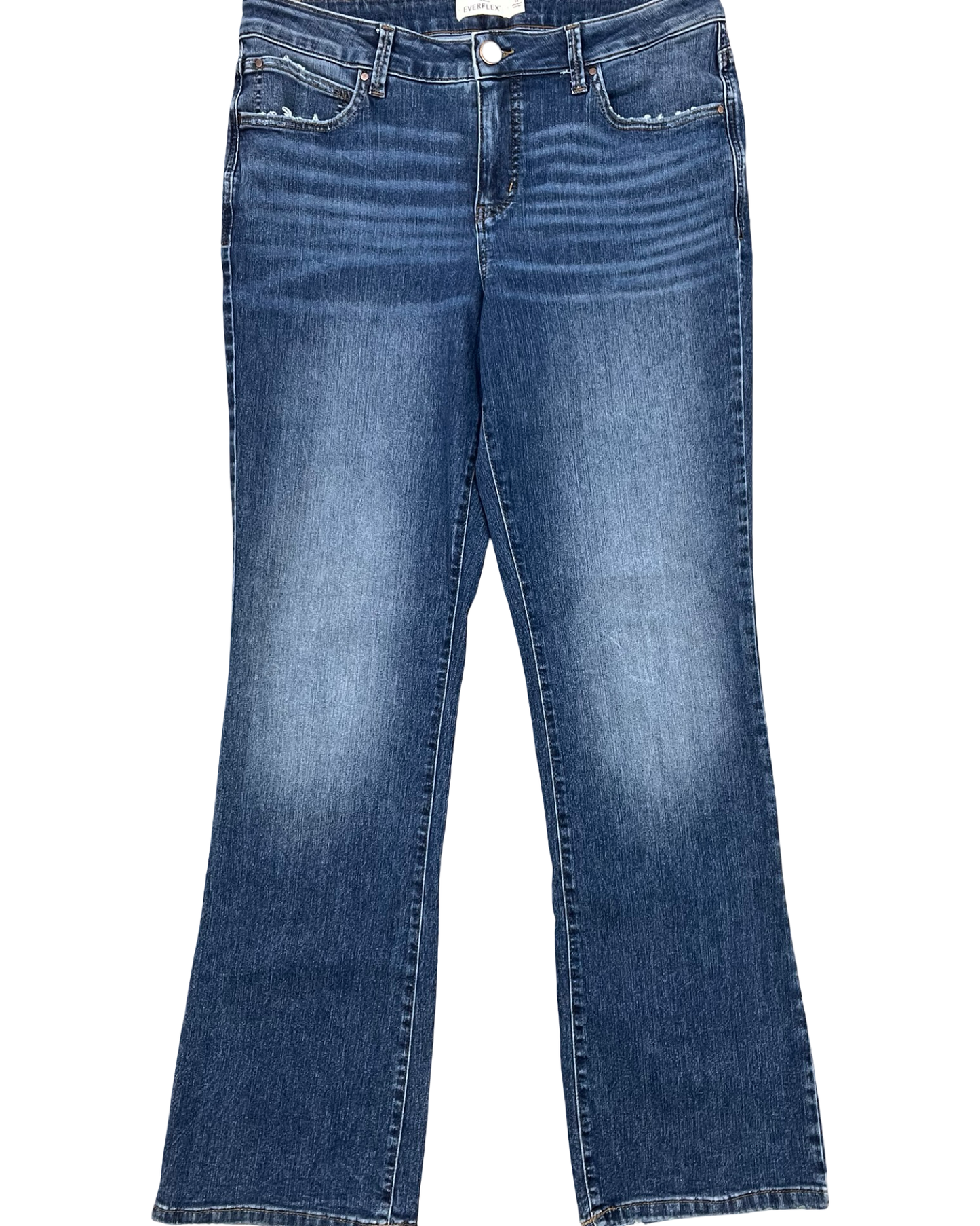 Jeans Straight By Clothes Mentor In Blue Denim, Size:14