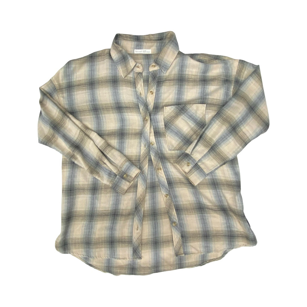 Top Ls By Cmc In Plaid Pattern, Size:S