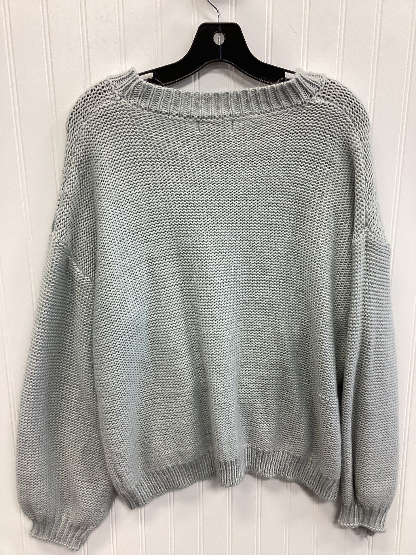 Sweater By Andree By Unit In Grey, Size:1X
