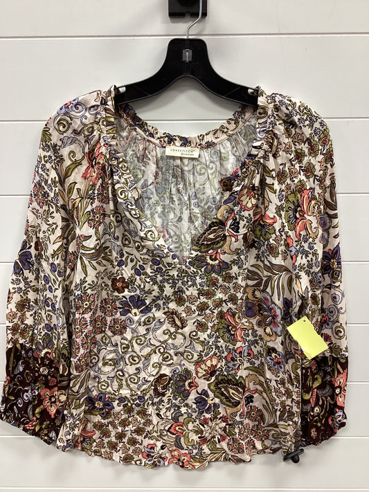 Top Ls By Lovestitch In Tan, Size:M