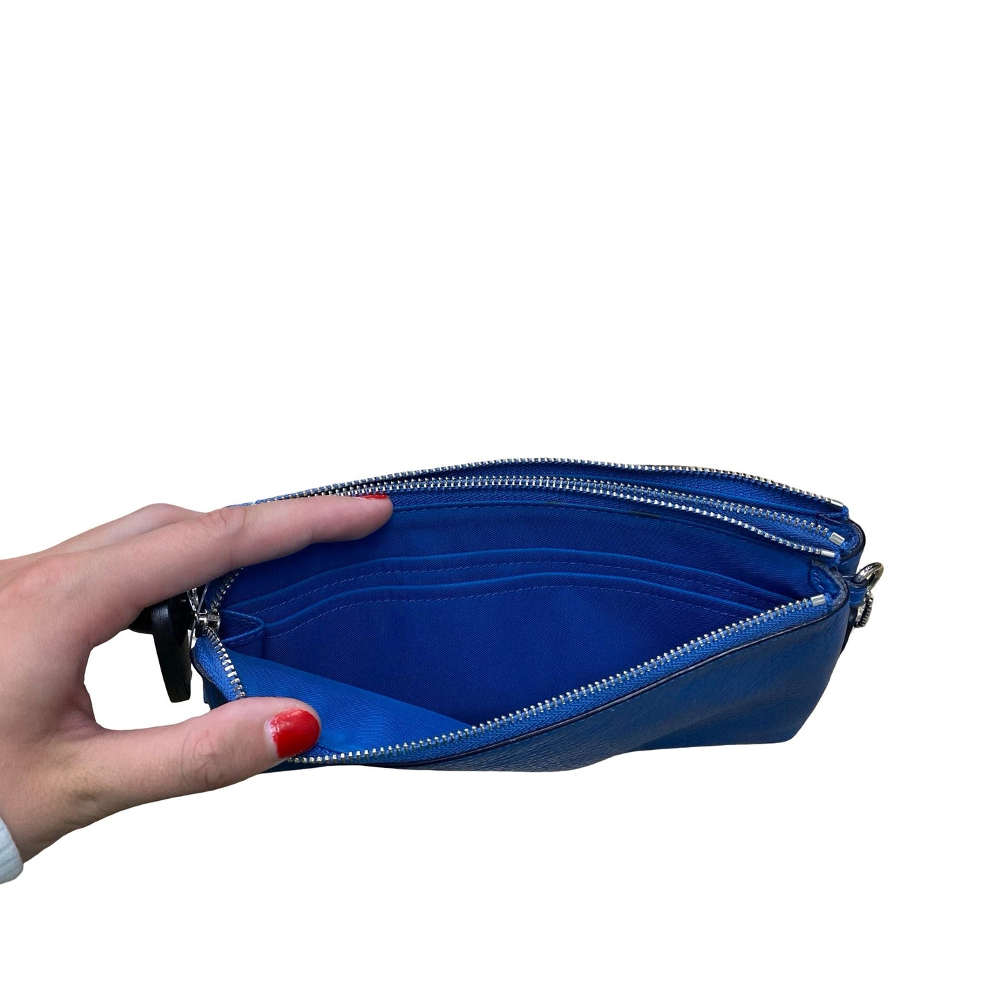 Wallet Designer By Coach In Blue, Size:Large