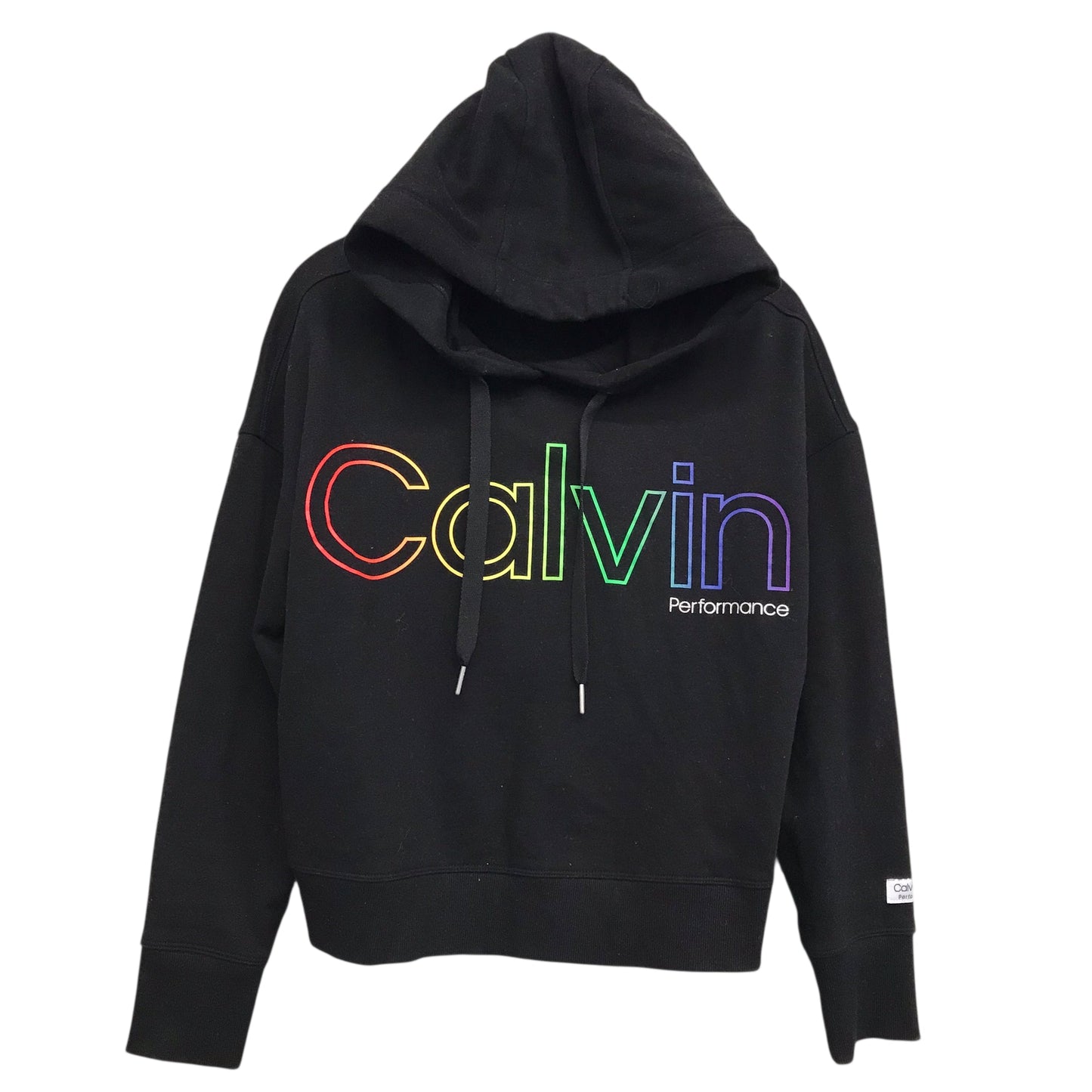 Athletic Sweatshirt Hoodie By Calvin Klein Performance In Black, Size:M