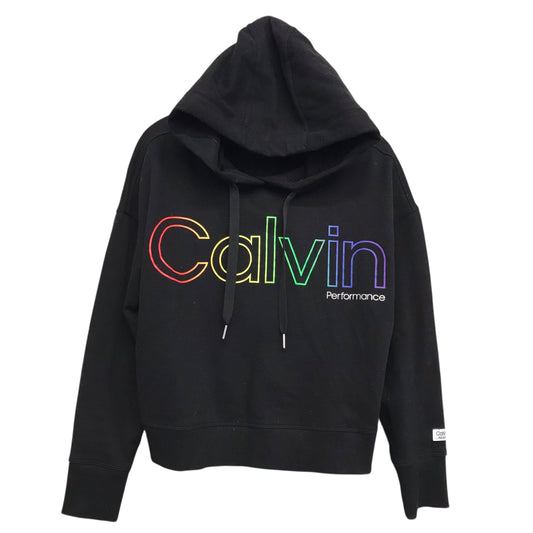 Athletic Sweatshirt Hoodie By Calvin Klein Performance In Black, Size:M