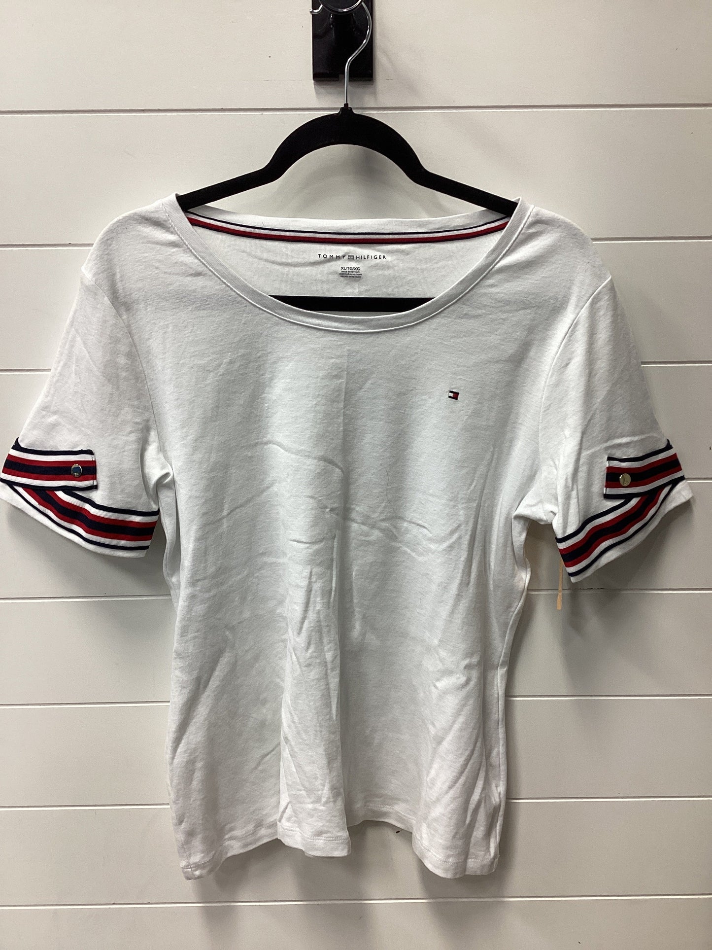 Top Ss By Tommy Hilfiger In White, Size:Xl