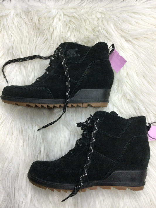 Boots Ankle Heels By Sorel In Black, Size:7
