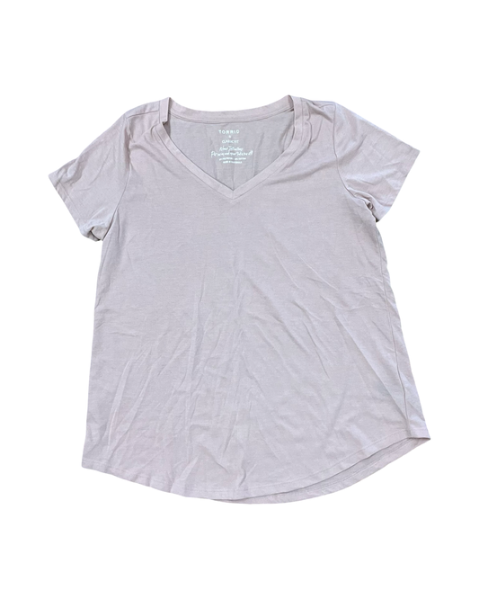 Top Ss Basic By Torrid In Tan, Size:L