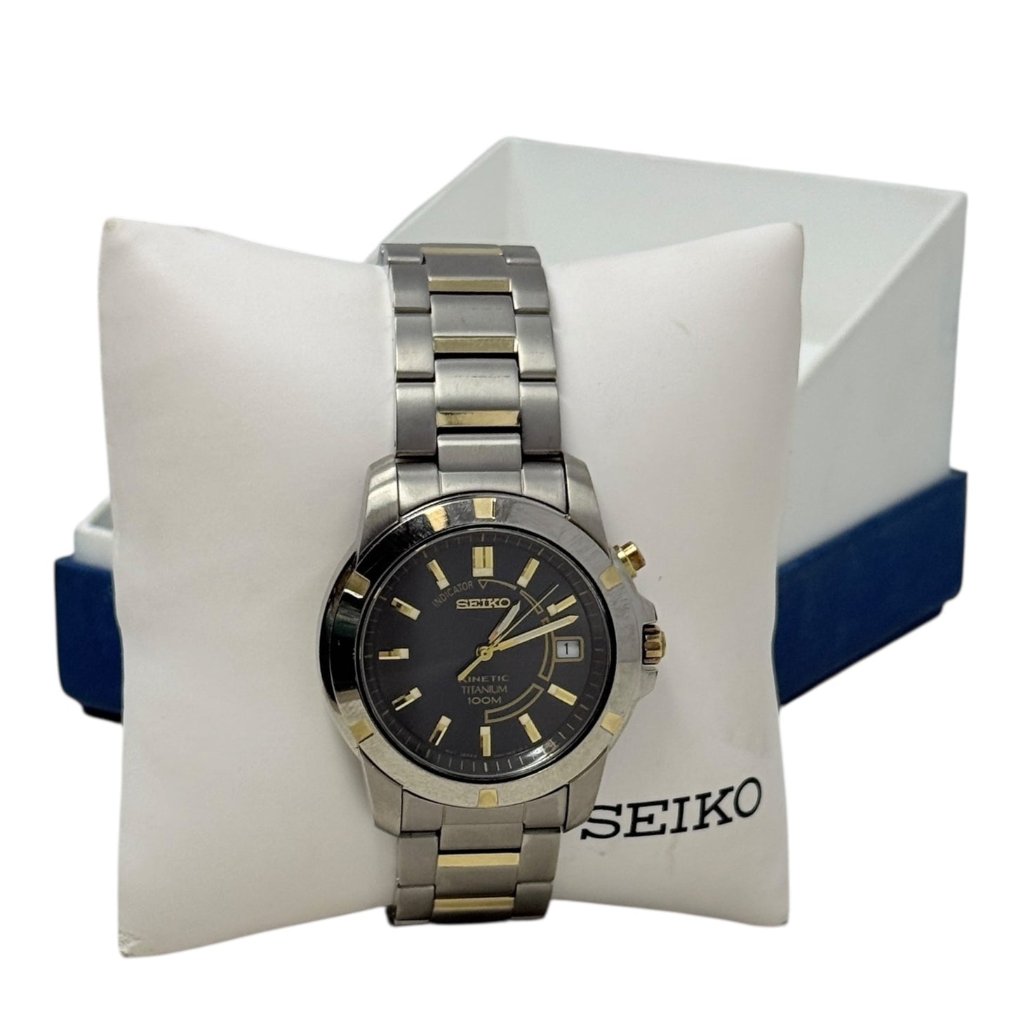 Kinetic 5M62 Titanium Dress Watch By Seiko, Size: Large