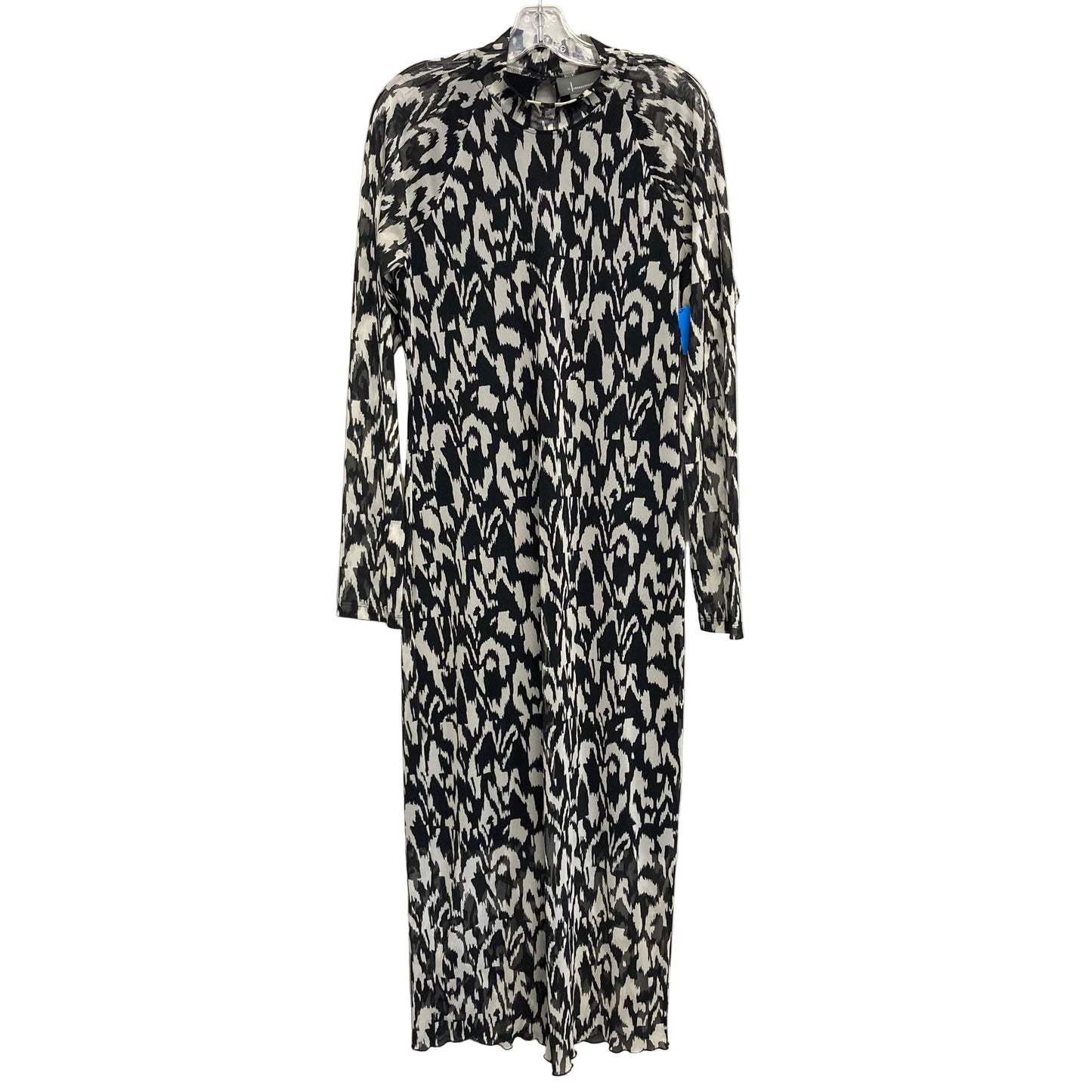 Dress Party Long By Anthropologie In Black & White, Size:L