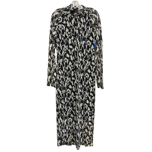 Dress Party Long By Anthropologie In Black & White, Size:L
