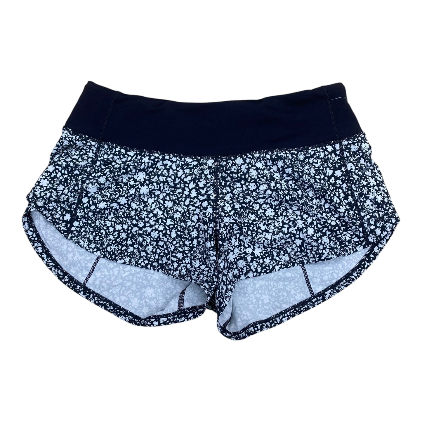 Athletic Shorts By Lululemon In Black & White, Size:2