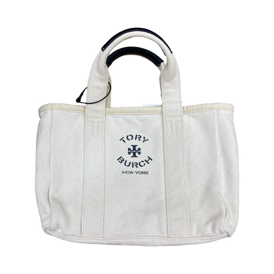Handbag Designer By Tory Burch In Cream, Size:Small