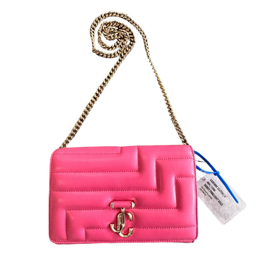 Handbag Luxury Designer By Jimmy Choo In Pink, Size:Small