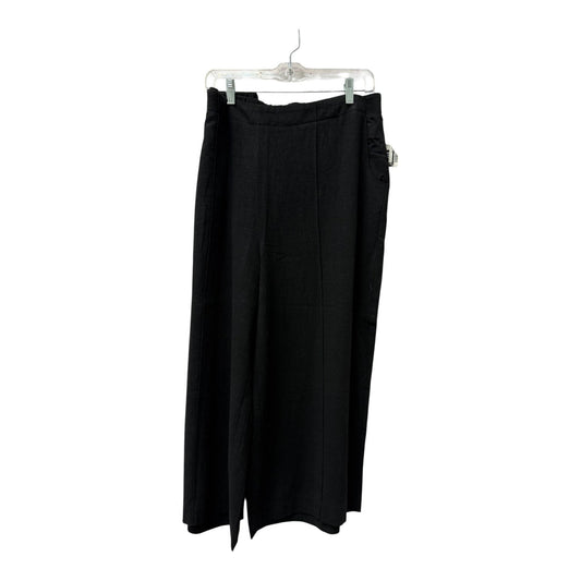 Pants Wide Leg By Simply Vera In Black, Size:18