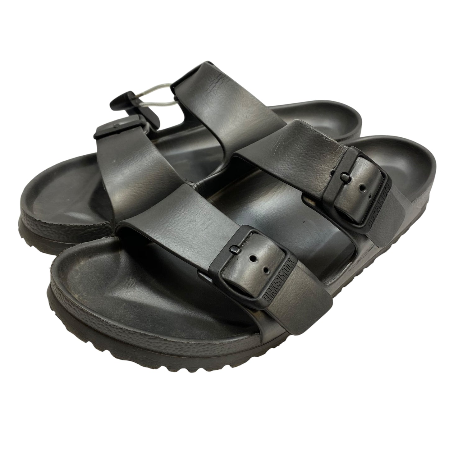 Sandals Flats By Birkenstock In Grey, Size:9