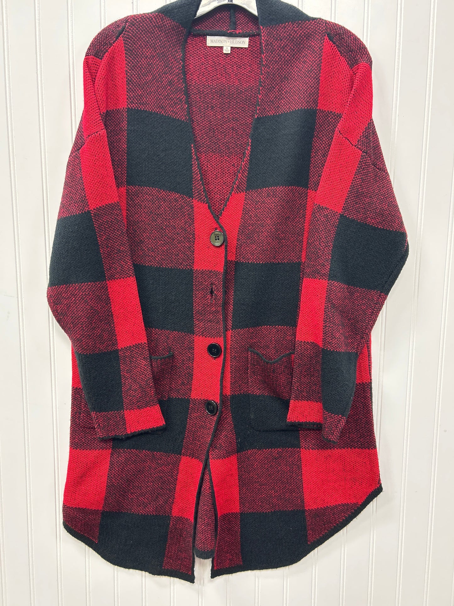 Sweater Cardigan By Cmc In Red, Size:M
