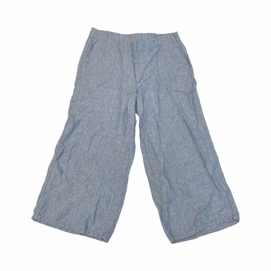 Pants Linen By J. Jill In Blue, Size:Mp