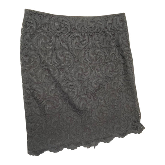 Skirt Midi By Garnet Hill In Black, Size:1X