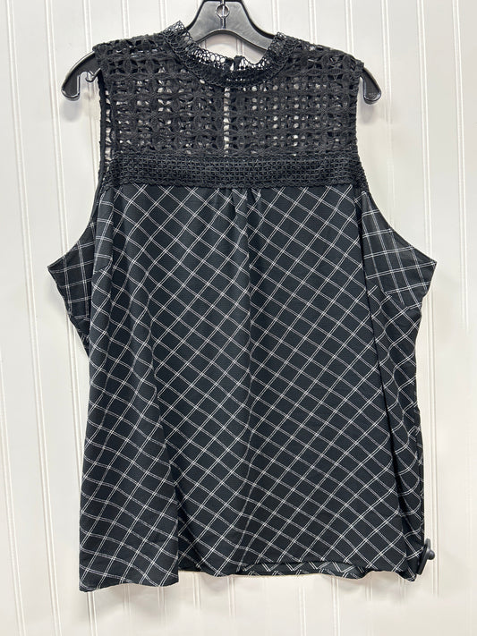Top Sleeveless By Maurices In Black, Size:2X