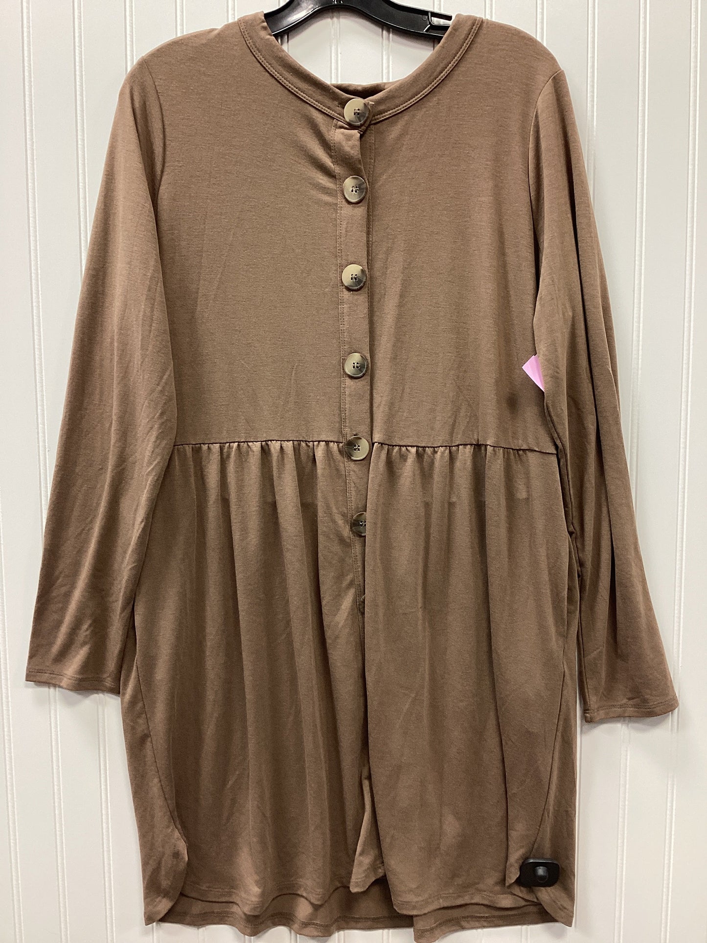 Dress Party Short By Zenana Outfitters In Brown, Size:1X