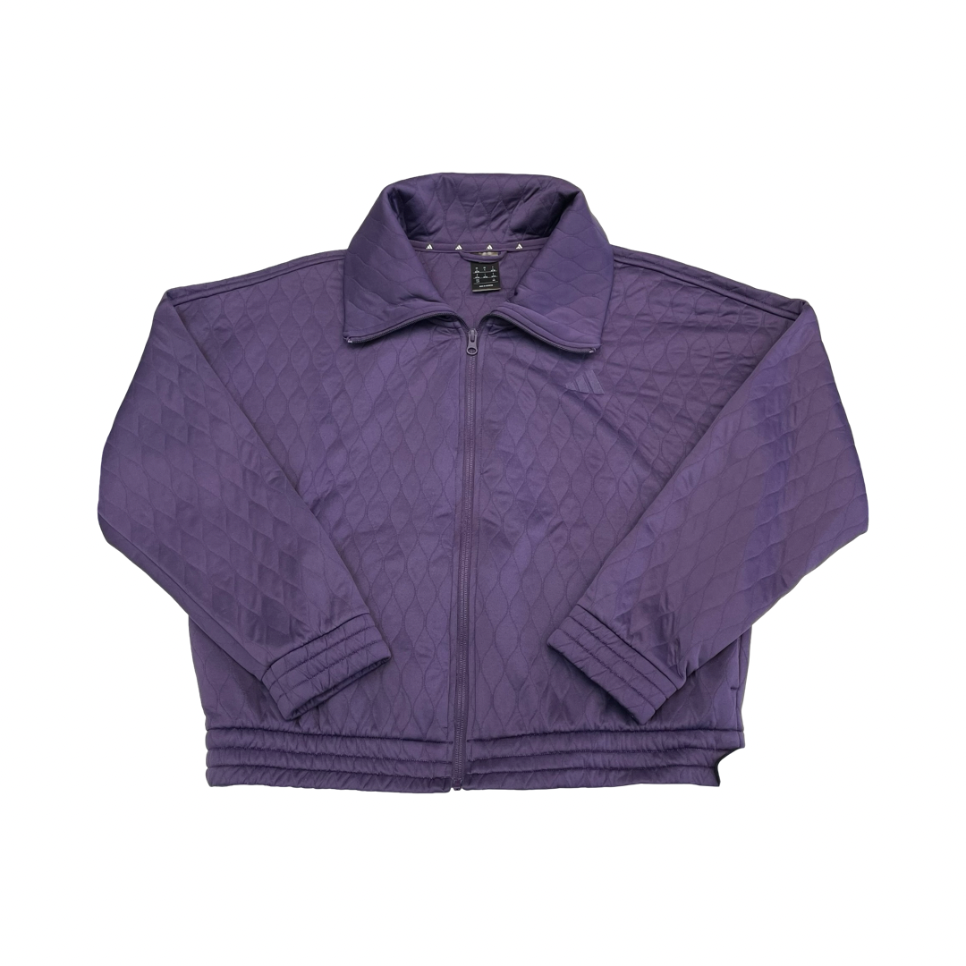 Athletic Jacket By Adidas In Purple, Size:L