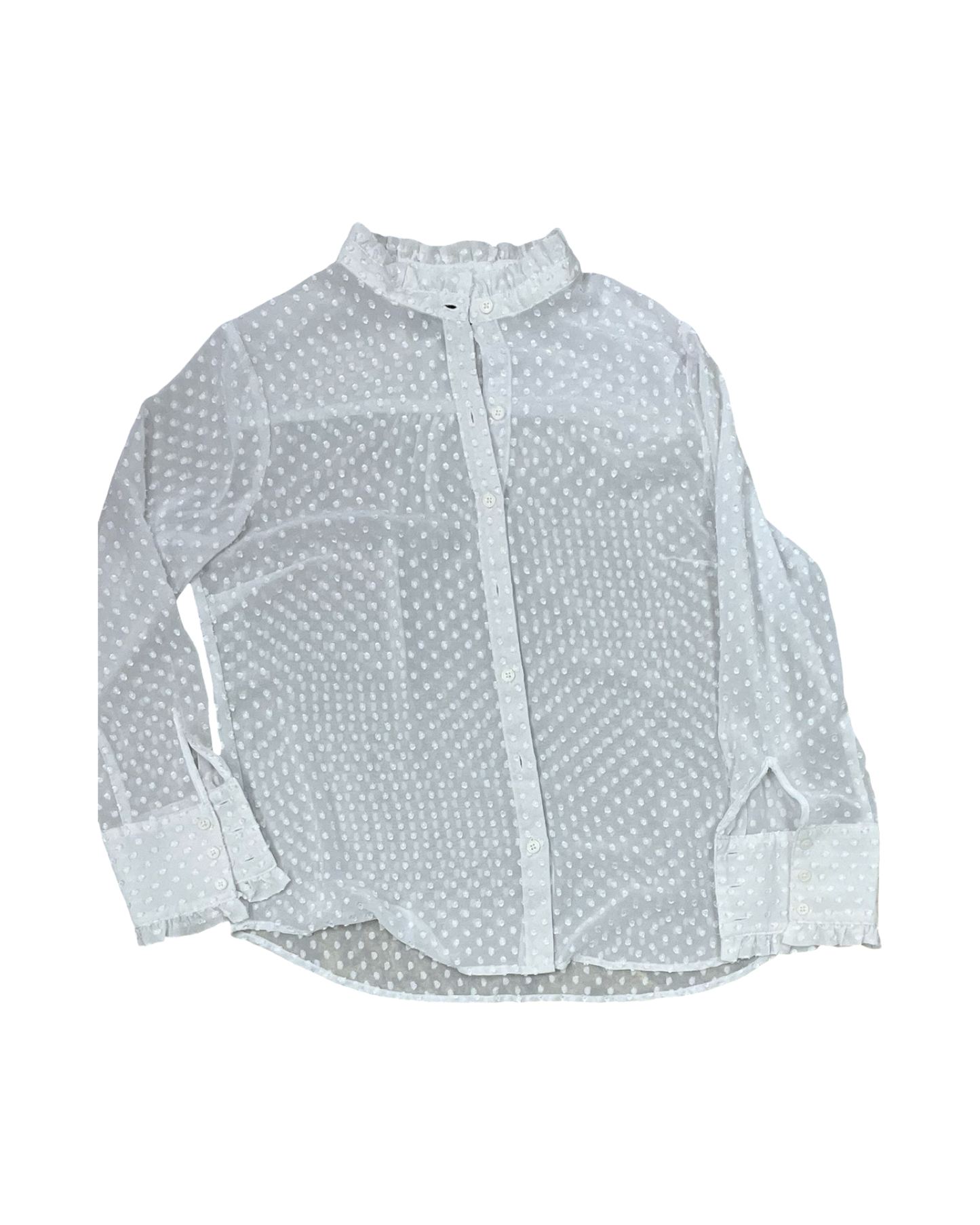 Top Ls By Banana Republic In White, Size:Mp
