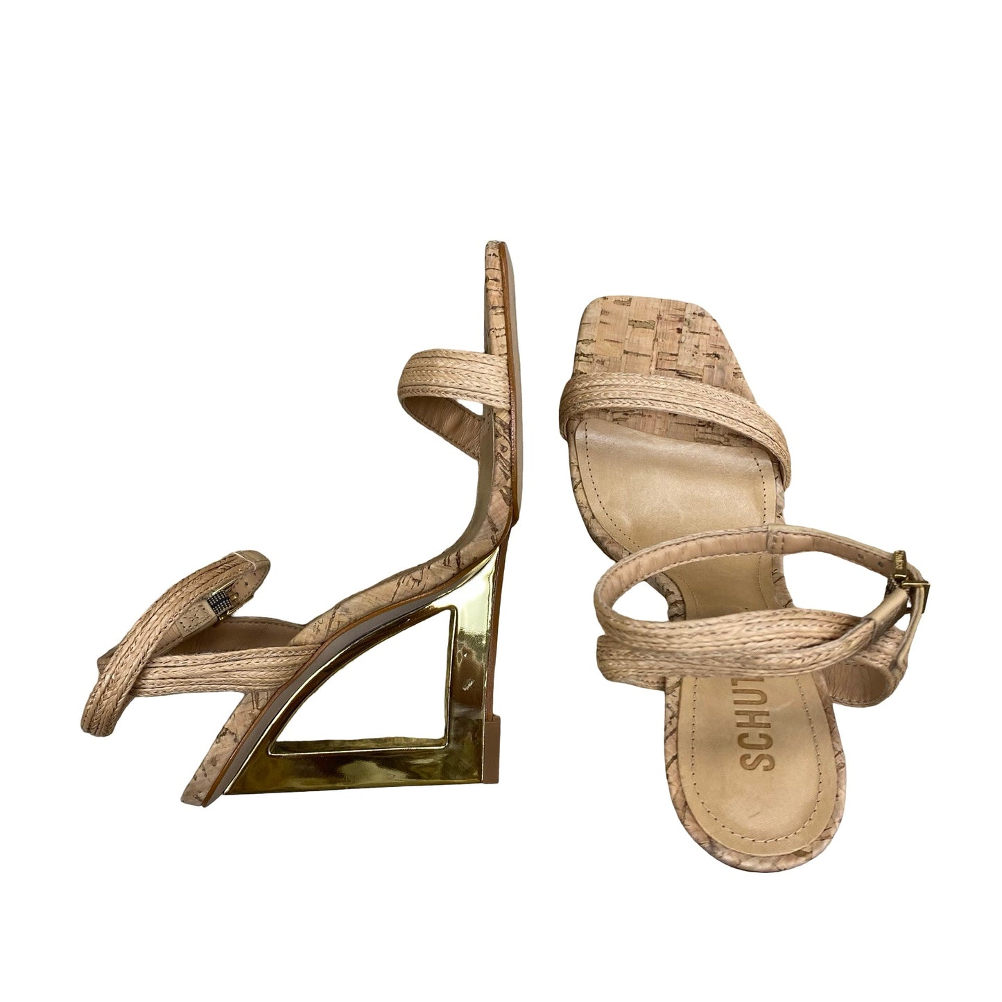 Sandals Designer By Schutz In Brown, Size:9