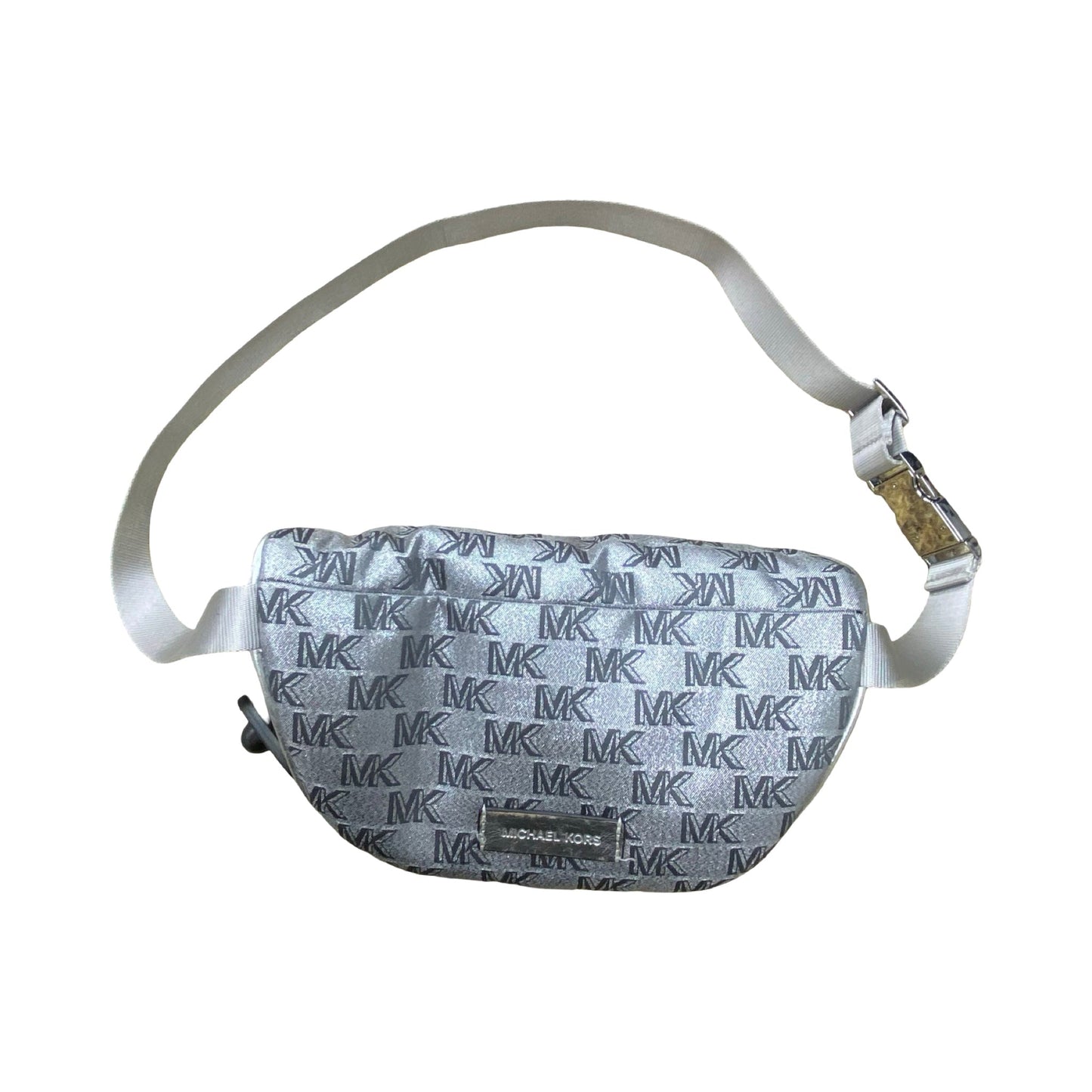 Belt Bag Designer By Michael Kors In Silver, Size:Small