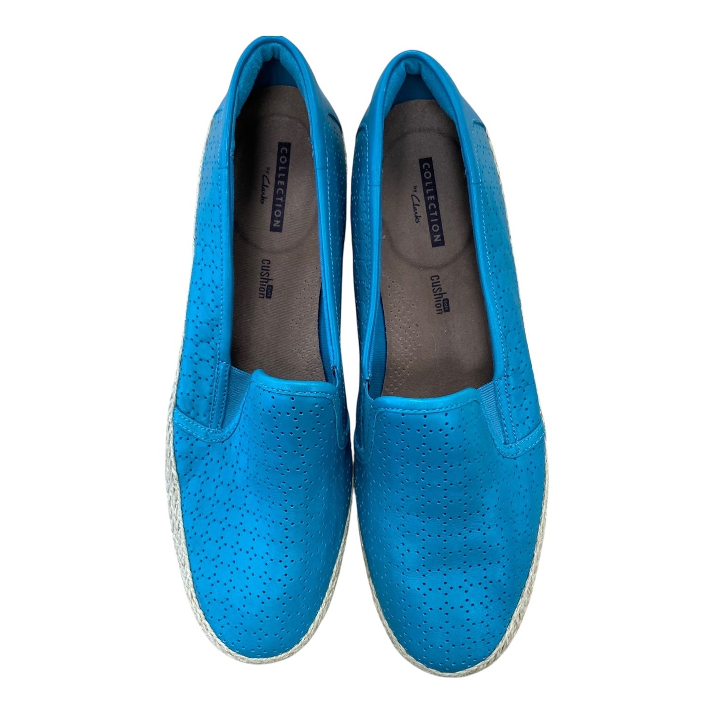 Shoes Flats By Clarks In Teal, Size:10