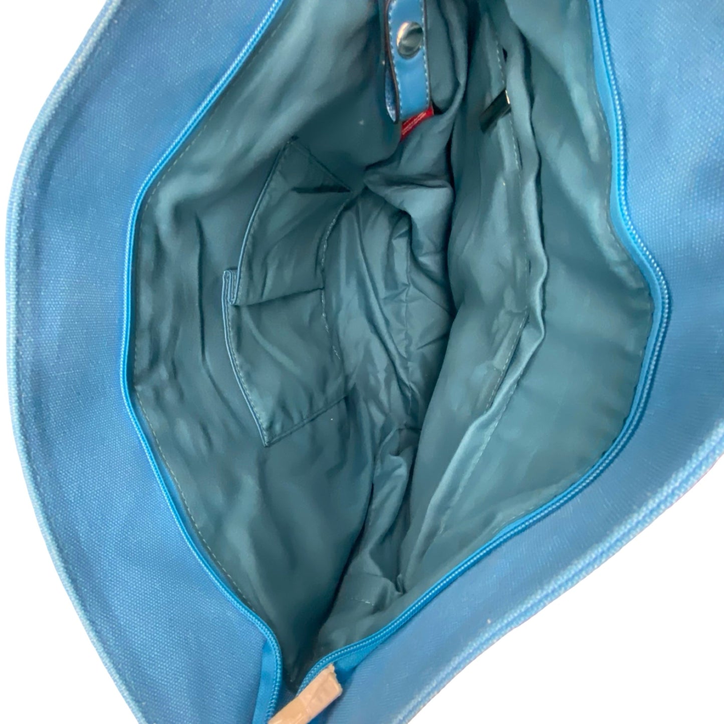 Tote By Porto Vino In Blue & Tan, Size:Medium