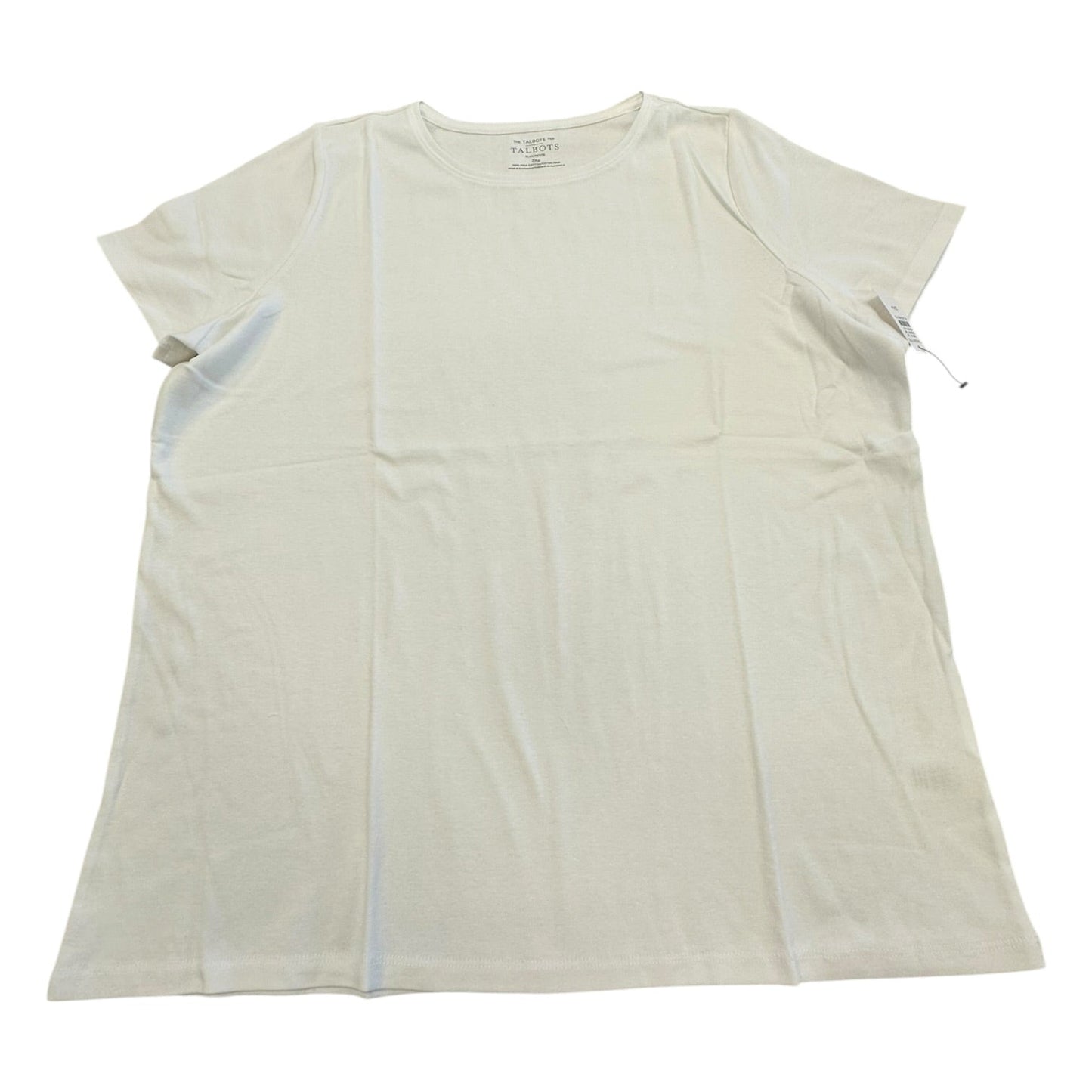 Top Ss Basic By Talbots In White, Size:2X