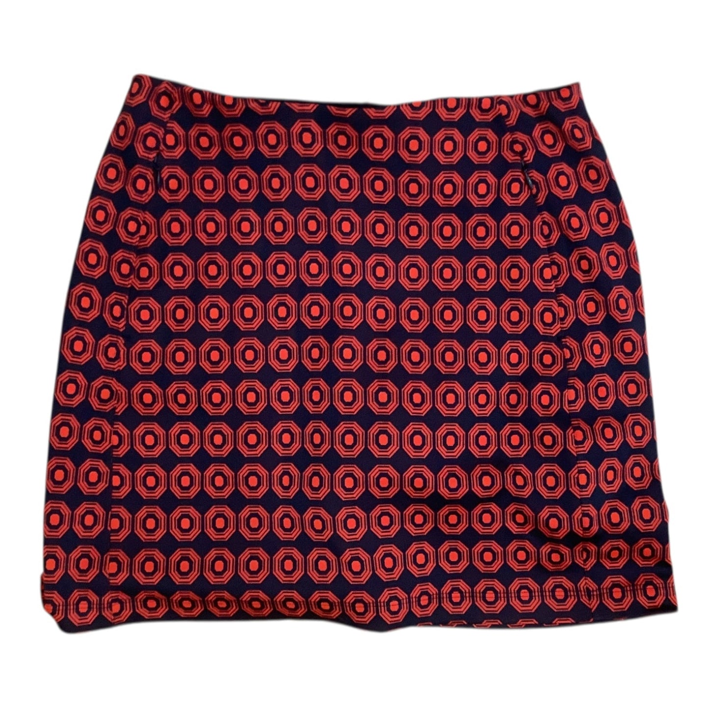 Skort Designer By Tory Burch In Blue & Red, Size:Sp
