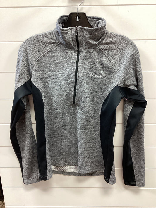 Athletic Top Ls Collar By Columbia In Grey, Size:S