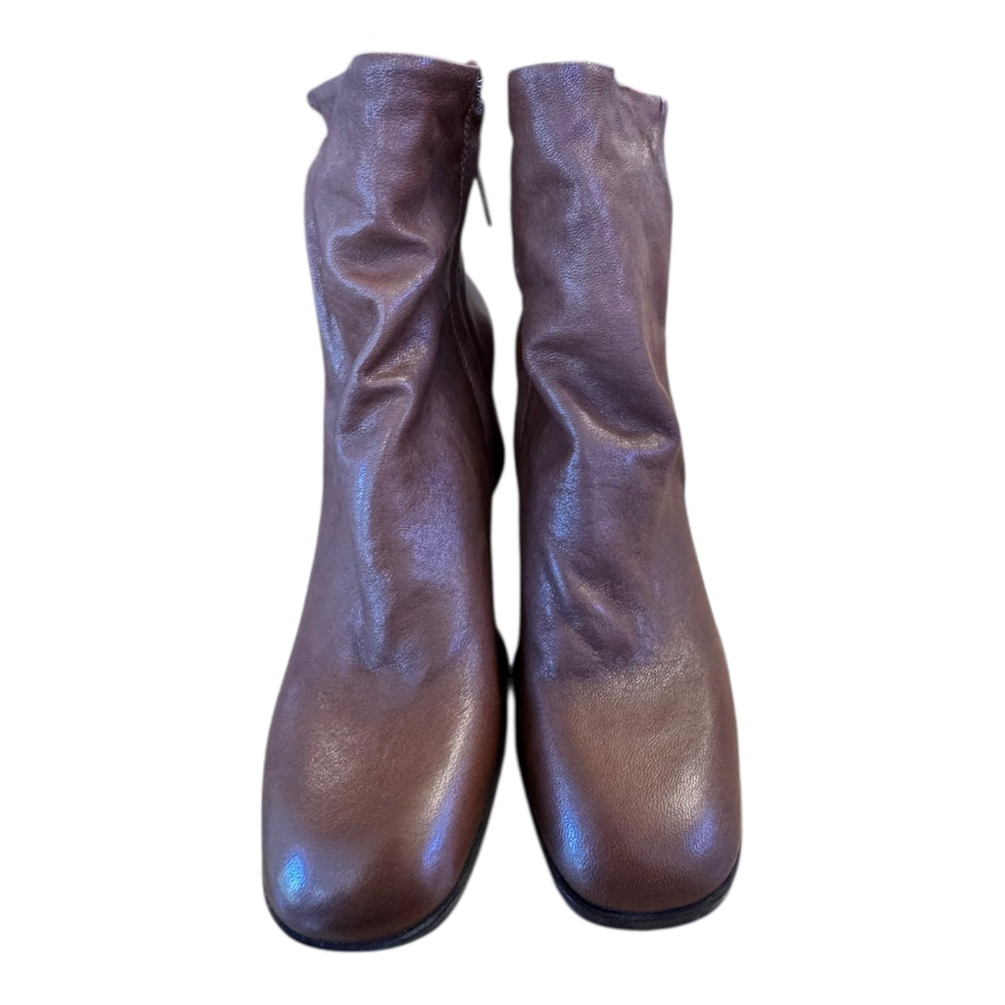 Boots Ankle Heels By Sesto Meucci In Brown, Size:10