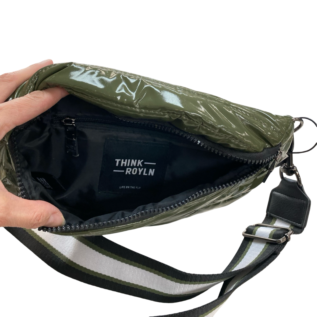 Belt Bag By Think Royln In Green, Size:Medium