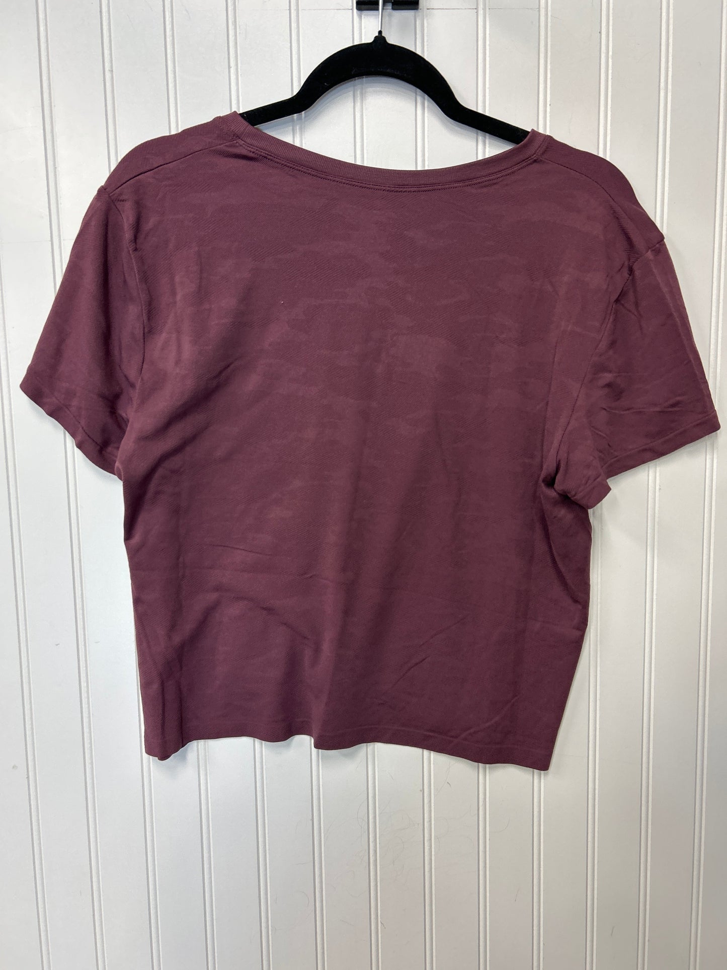 Athletic Top Ss By New Balance In Purple, Size:Xl