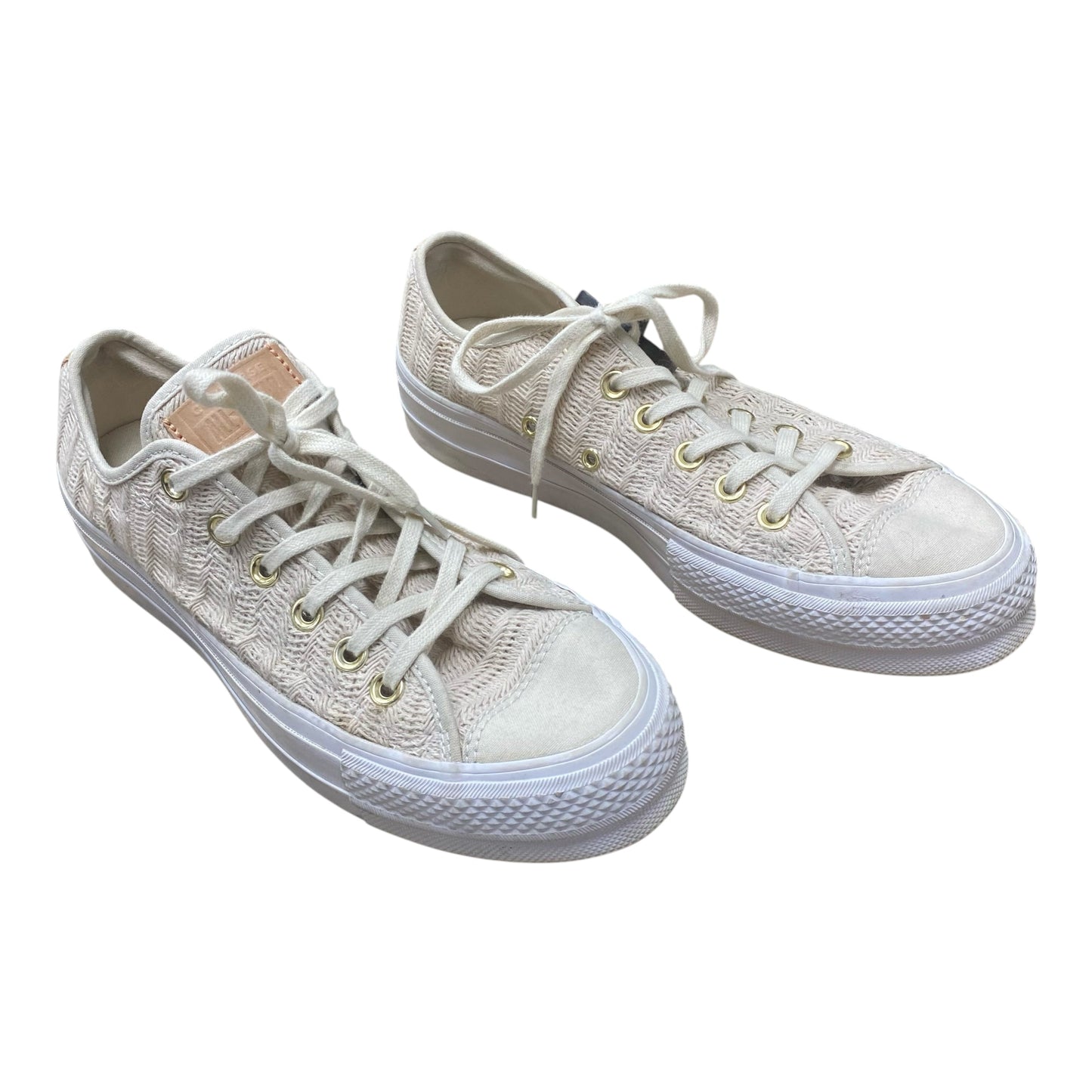 Shoes Sneakers By Converse In Tan, Size:8.5