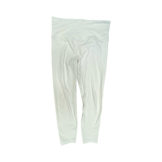 Athletic Leggings By Athleta In White, Size:M