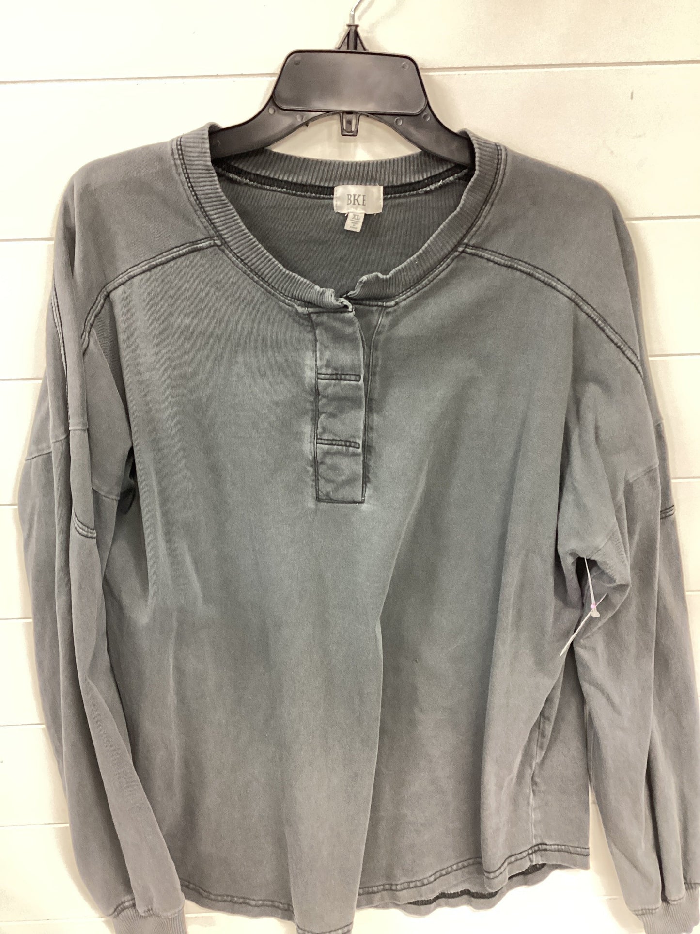 Top Ls By Bke In Grey, Size:Xl