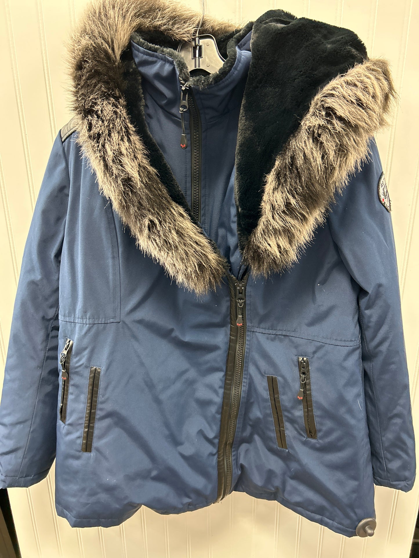 Coat Puffer & Quilted By Cma In Navy, Size:Xl