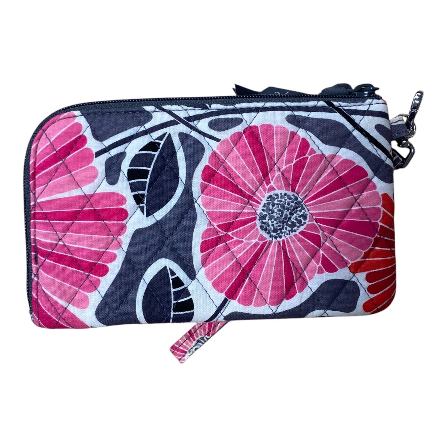 Wristlet By Vera Bradley In Grey & Pink, Size:Medium