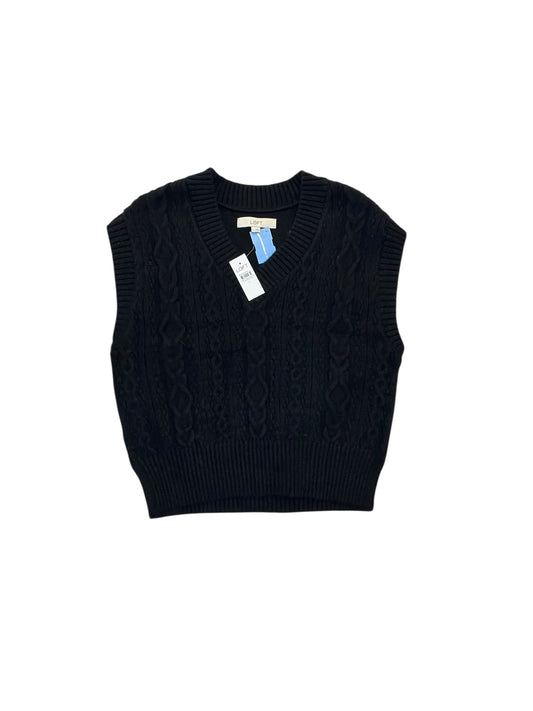 Vest Sweater By Loft In Black, Size:S
