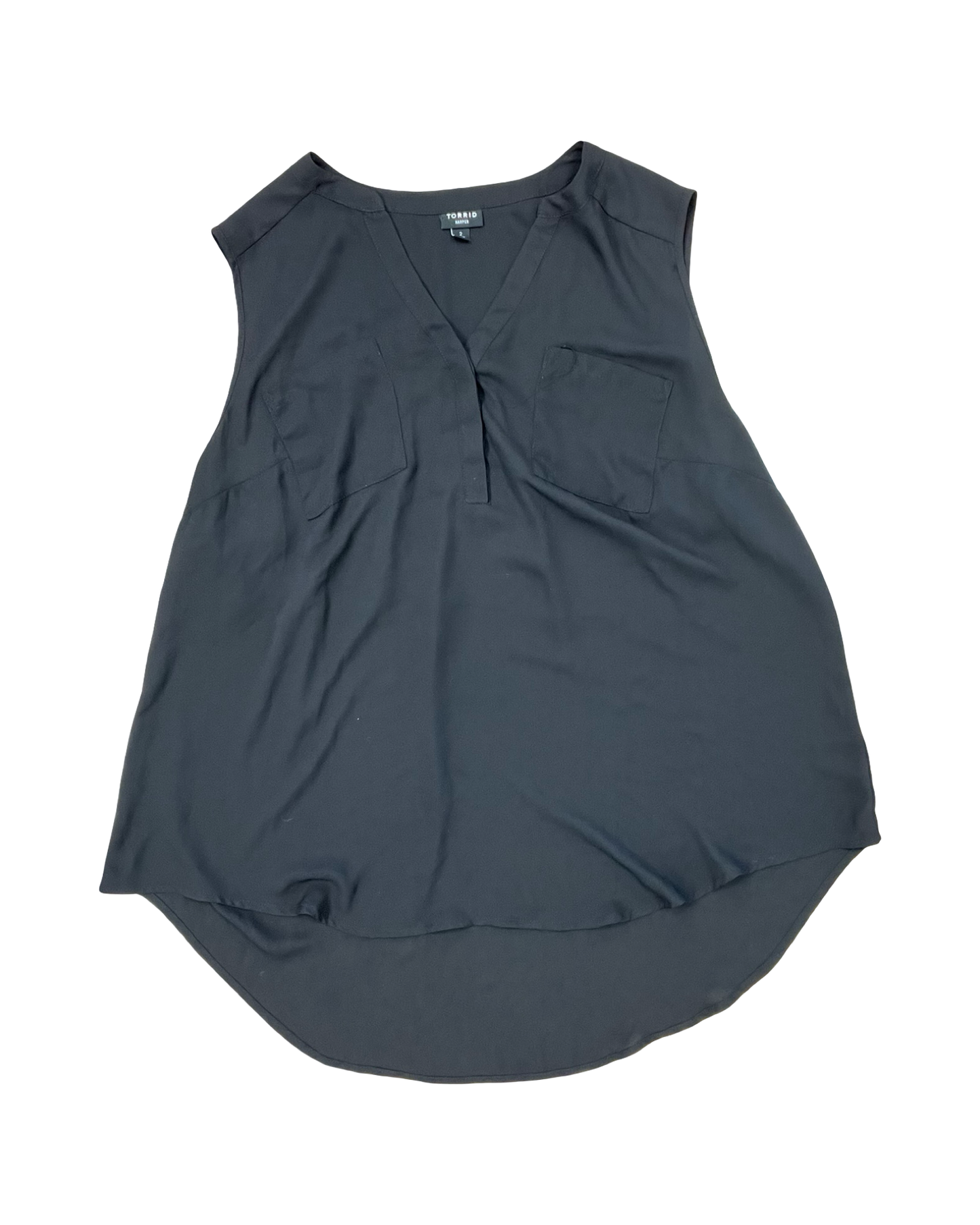 Top Sleeveless By Torrid In Black, Size:2X