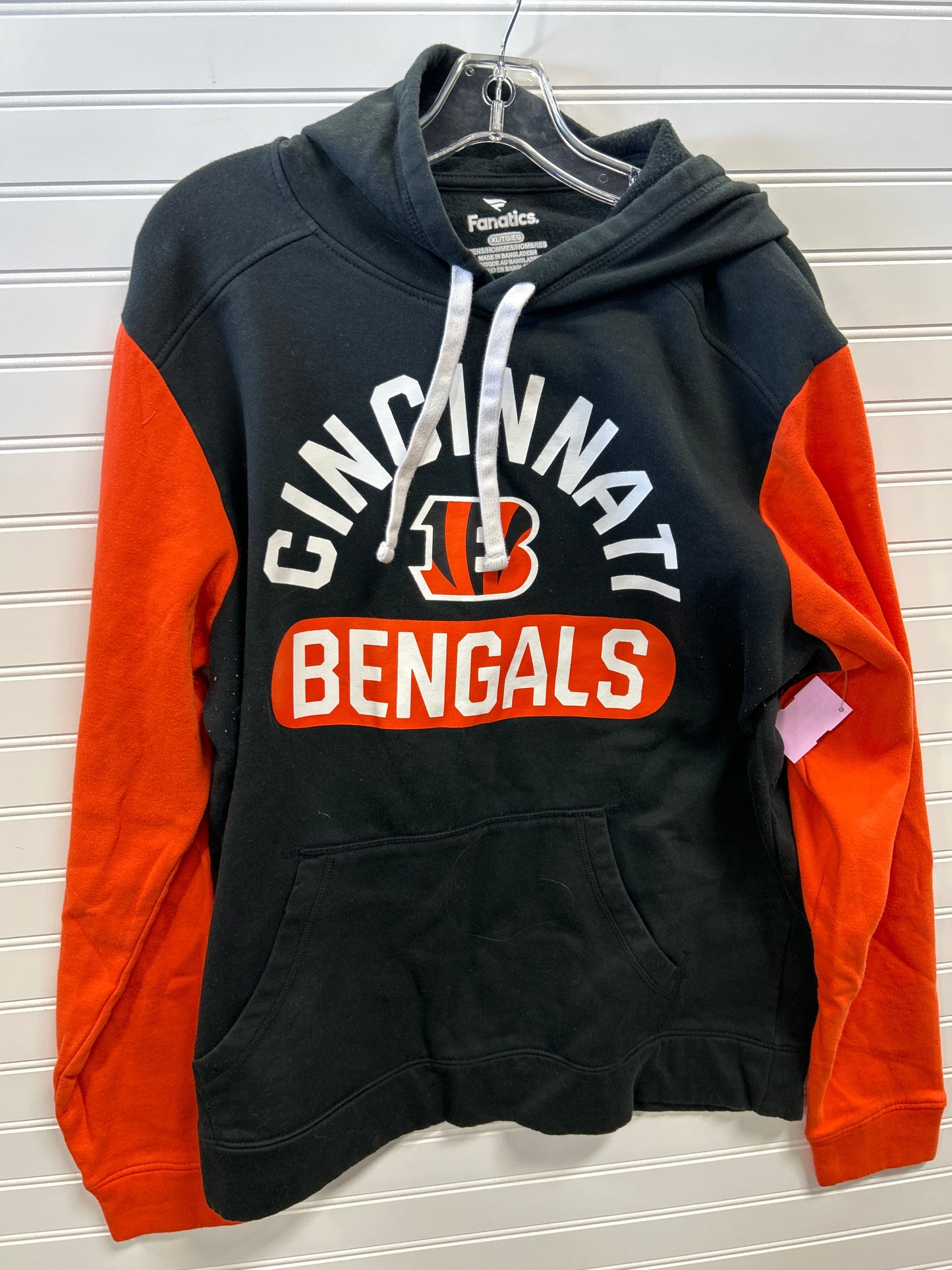 Sweatshirt Hoodie By Fanatics In Black & Orange, Size:Xl
