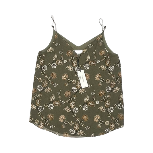 Blouse Sleeveless By Calvin Klein In Green, Size:S