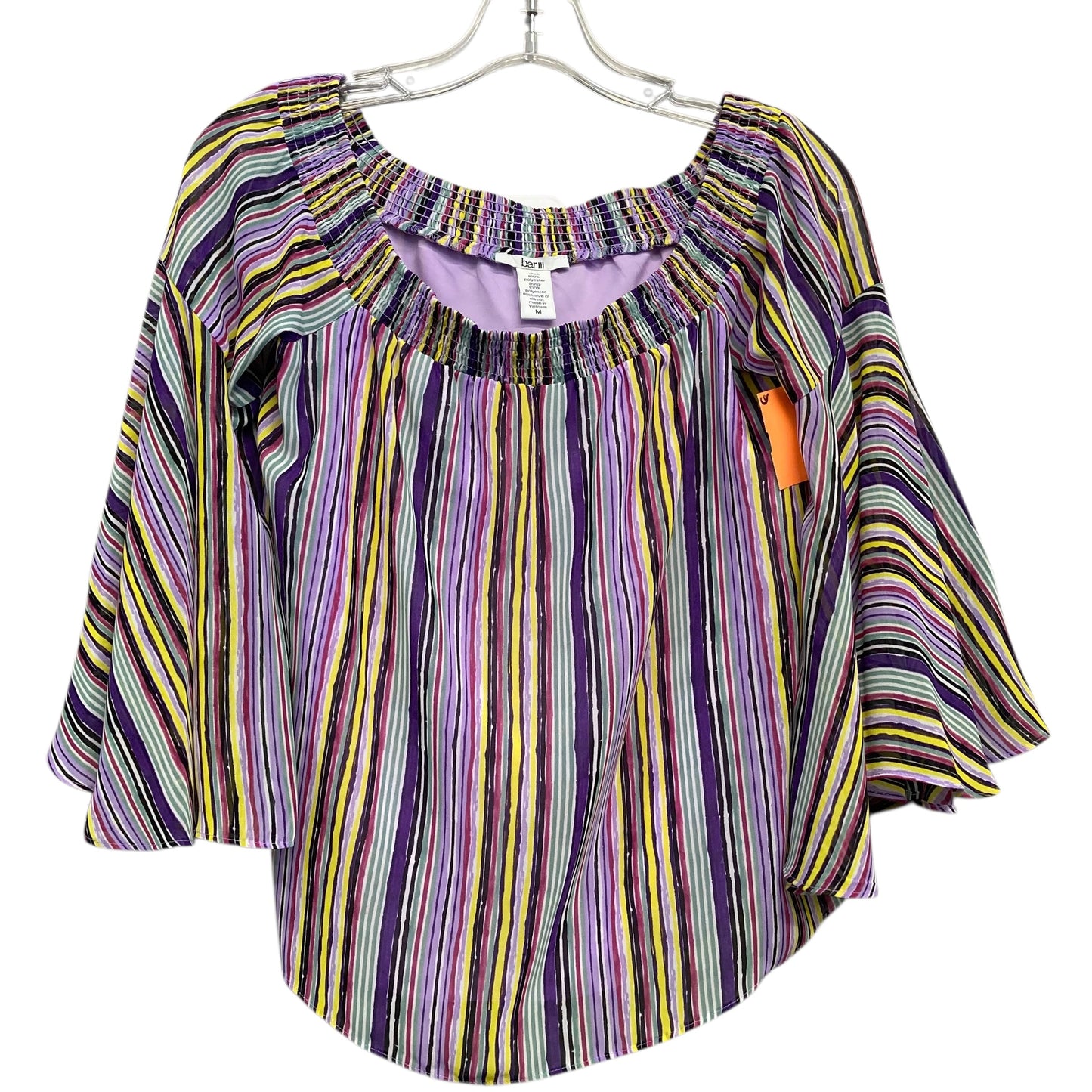 Top Ss By Bar Iii In Striped Pattern, Size:M